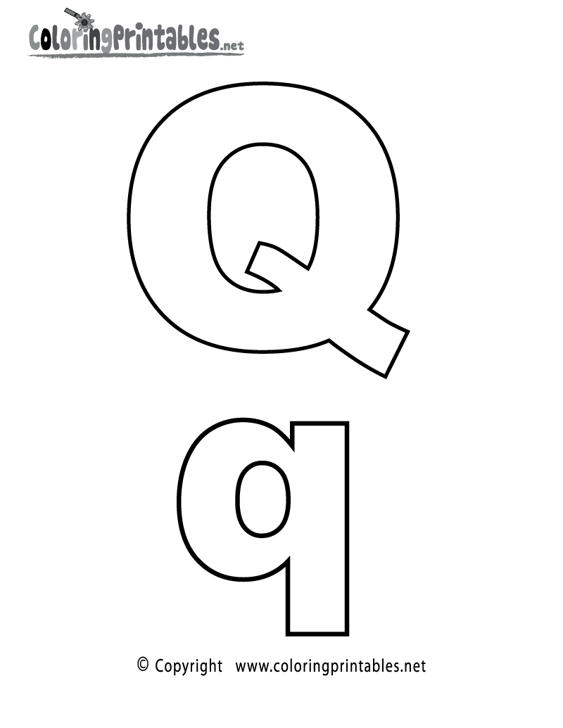 Alphabet Letter Q Coloring Page A Free English Coloring Printable Alphabet Letter Q Coloring Page A Free English Coloring Printable