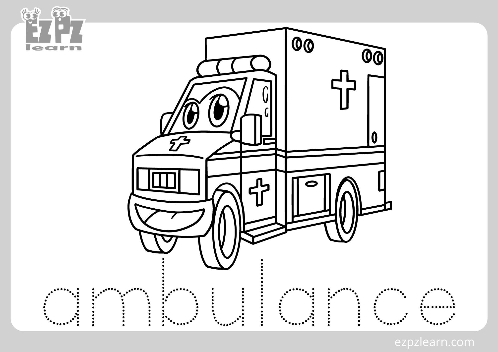 colouring pages of ambulance colouring pages of ambulance