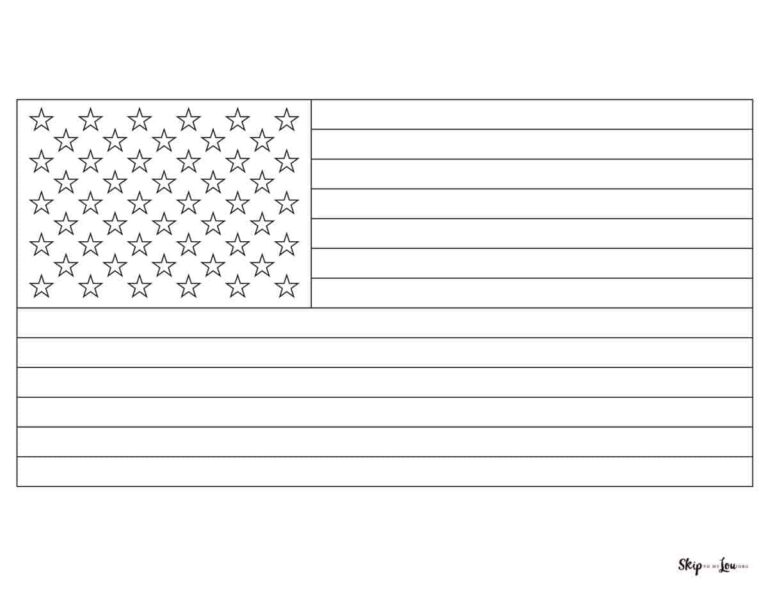 American Flag Coloring Pages Skip To My Lou