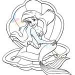 Ariel The Little Mermaid Coloring Page