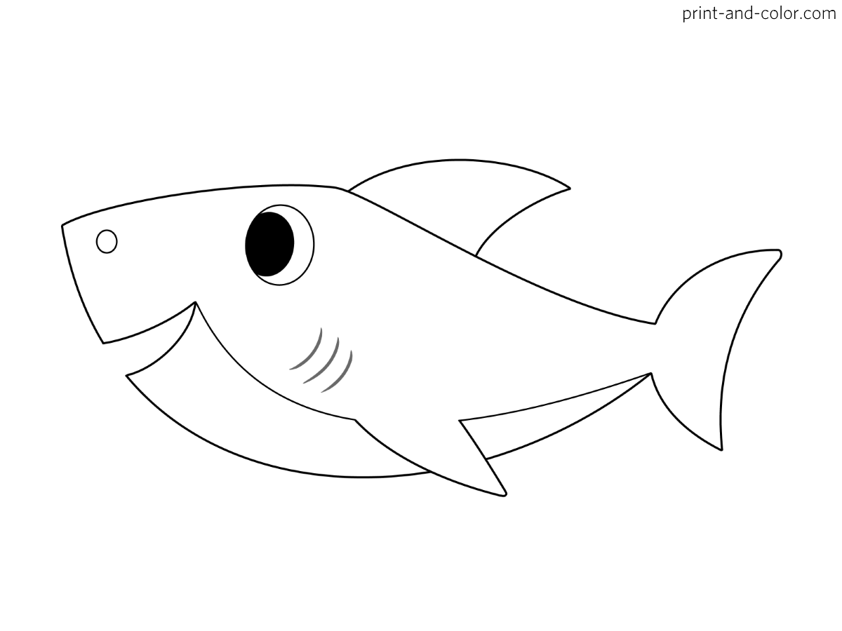 Baby Shark Coloring Pages Print And Color Baby Shark Coloring Pages Print And Color