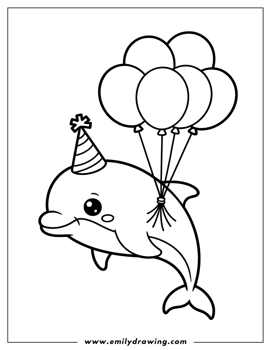 Balloon Coloring Page Emily Drawing Balloon Coloring Page Emily Drawing