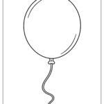 Balloon Coloring Pages Free PDF Download And Print