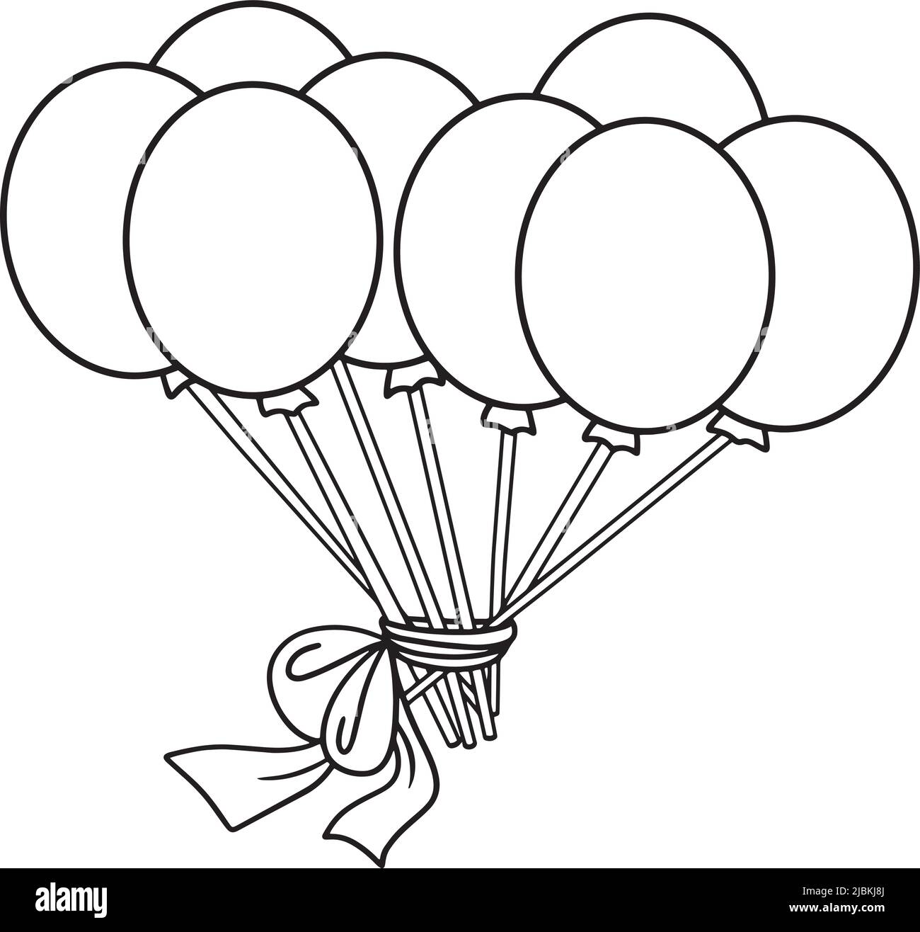Balloons Isolated Coloring Page For Kids Stock Vector Image Art Alamy Balloons Isolated Coloring Page For Kids Stock Vector Image Art Alamy