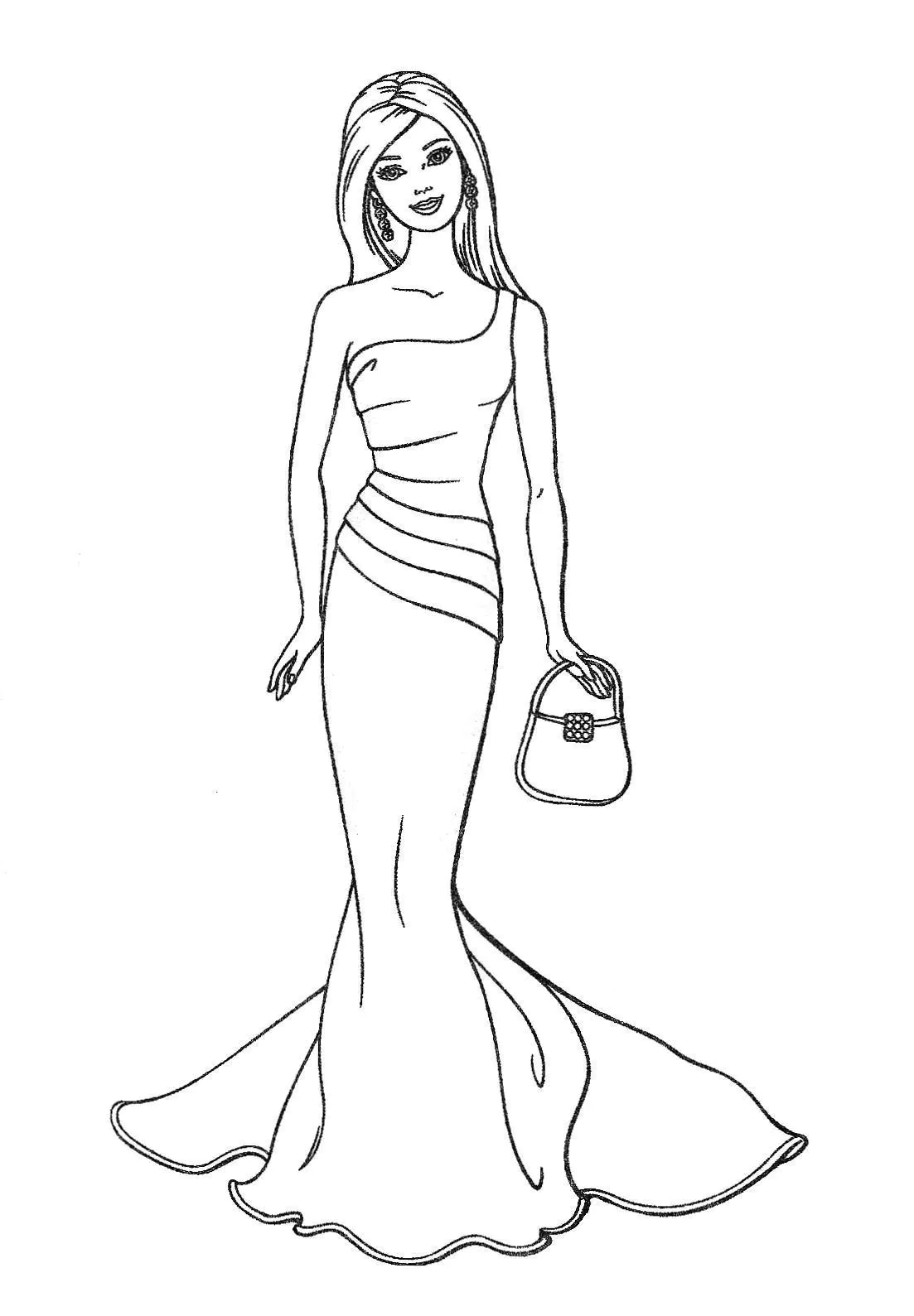 Barbie Coloring Page To Print Barbie Coloring Pages Barbie Coloring Page To Print Barbie Coloring Pages