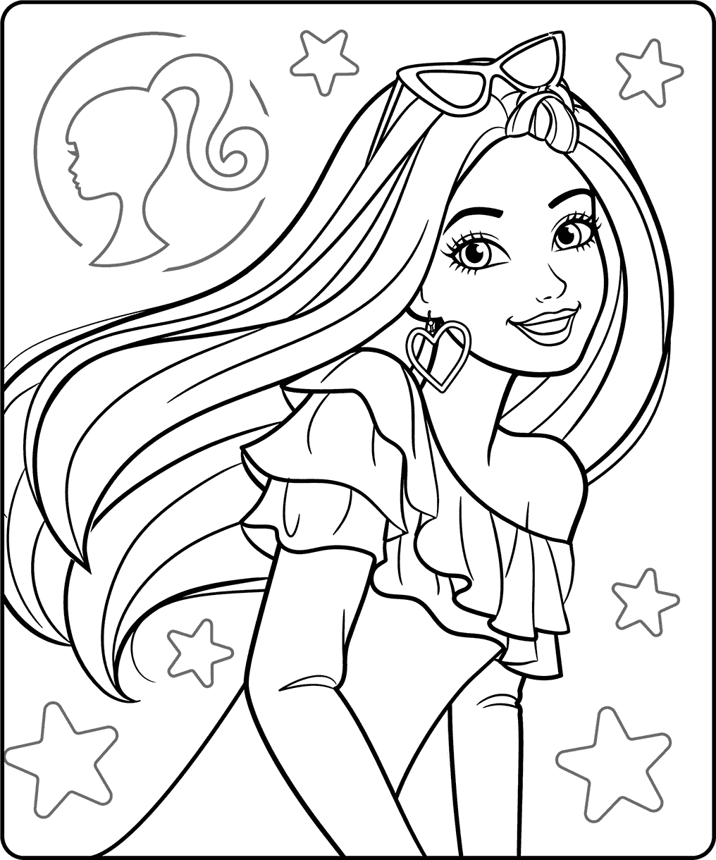 Barbie Free Printable Coloring Page For Kids Barbie Free Printable Coloring Page For Kids