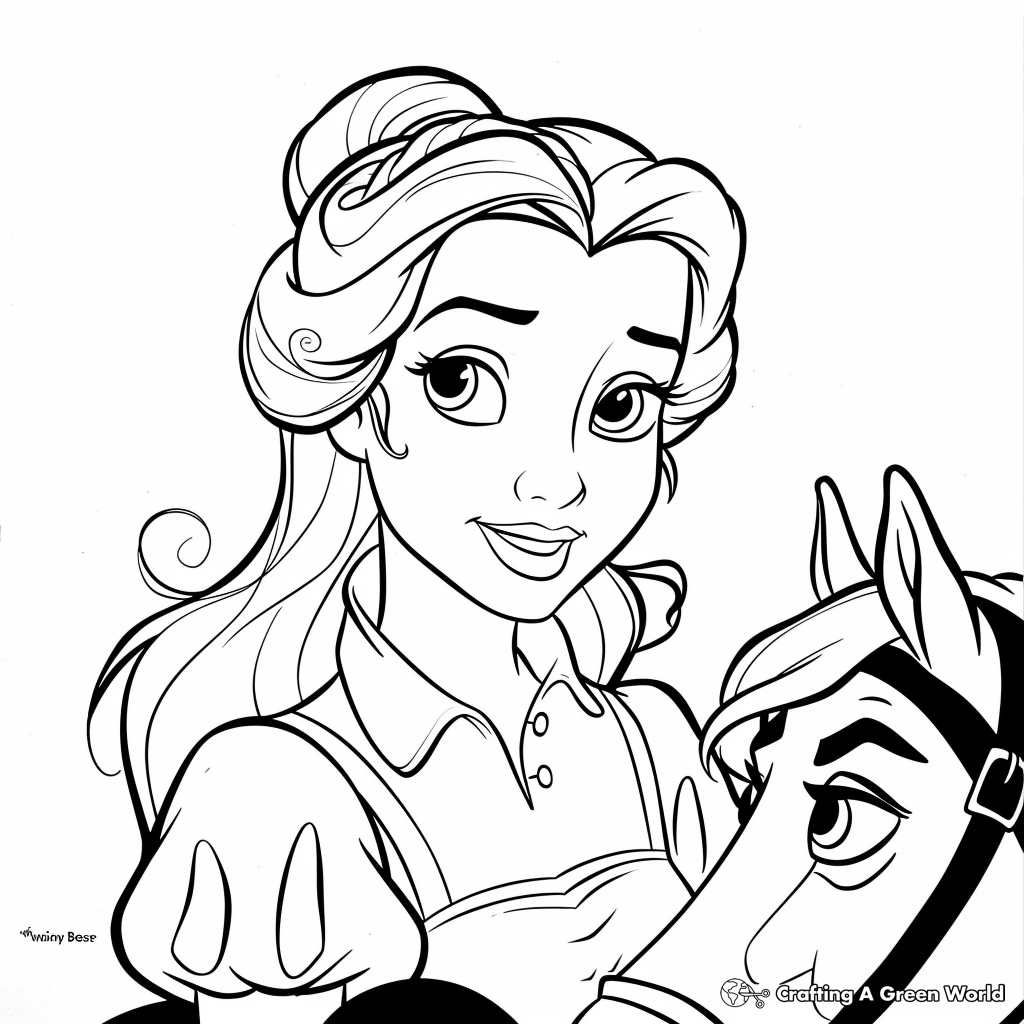 coloring pictures of belle coloring pictures of belle