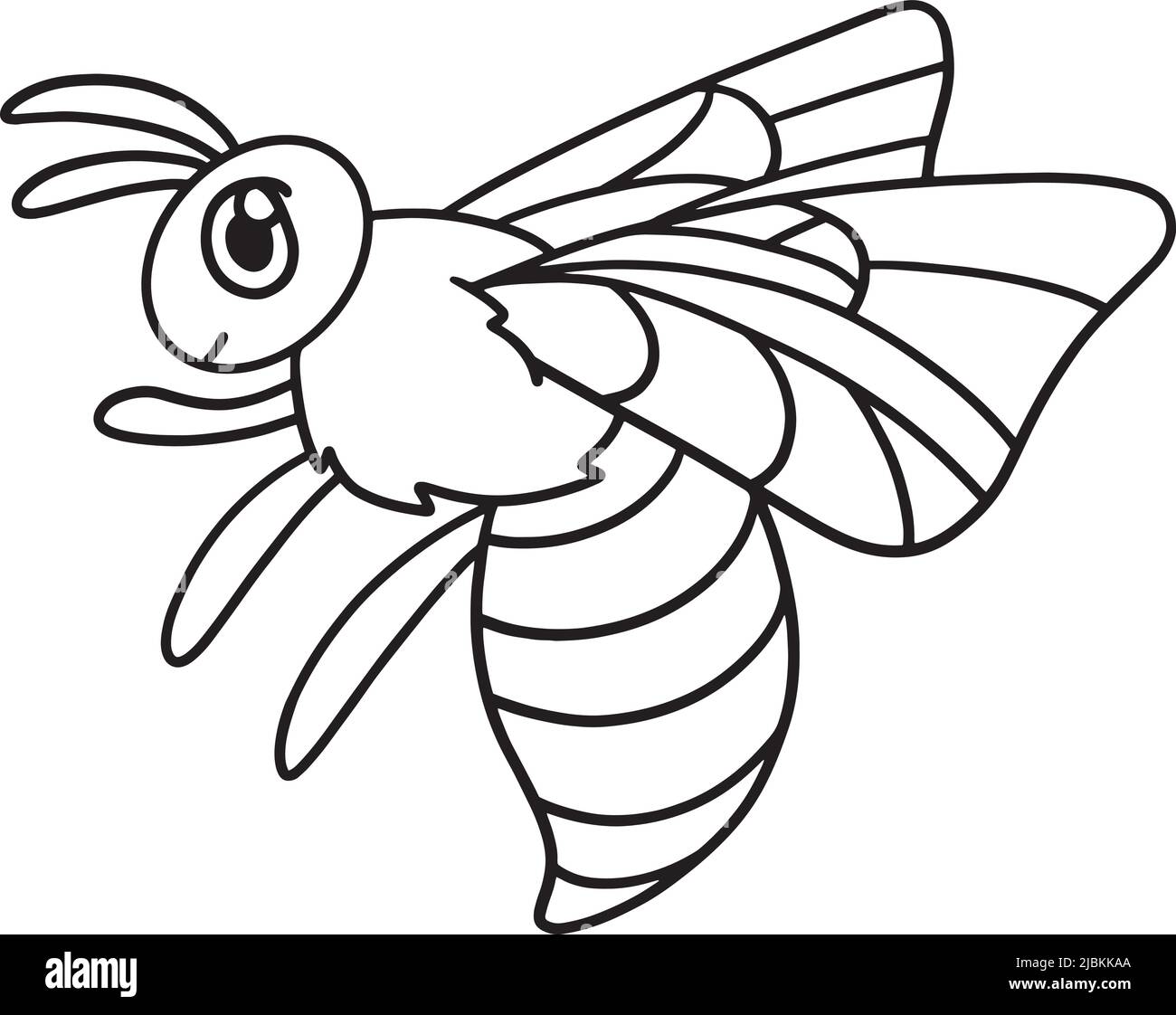 Bee Coloring Page Isolated For Kids Stock Vector Image Art Alamy Bee Coloring Page Isolated For Kids Stock Vector Image Art Alamy