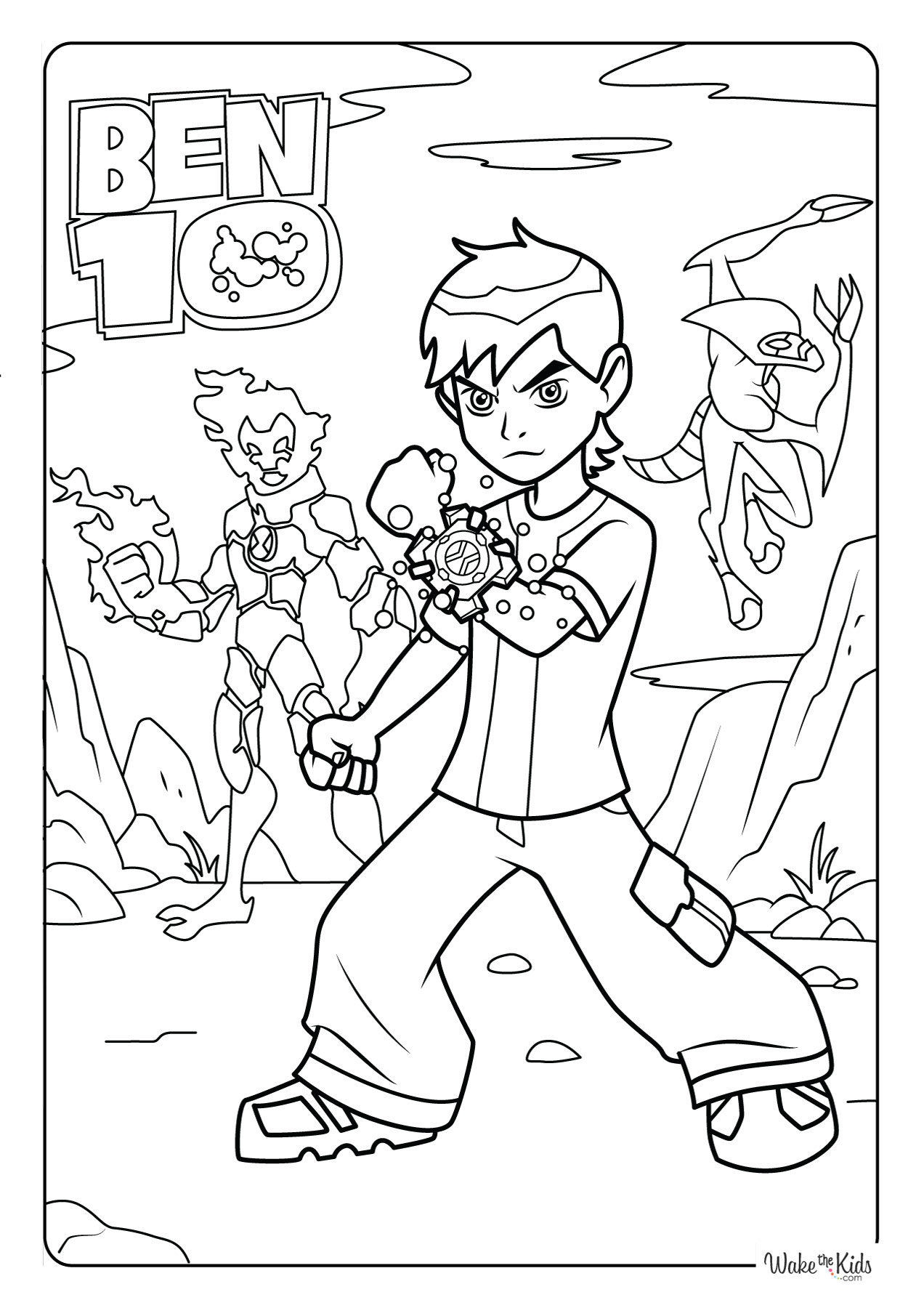 Ben 10 Coloring Pages Free Printable PDFs WakeTheKids Ben 10 Coloring Pages Free Printable PDFs WakeTheKids