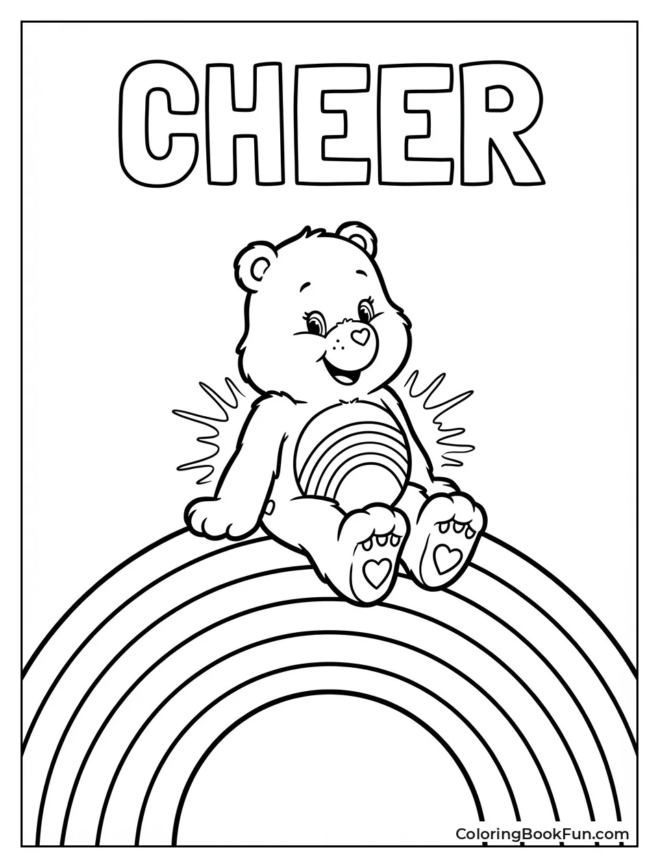 care bear coloring page care bear coloring page