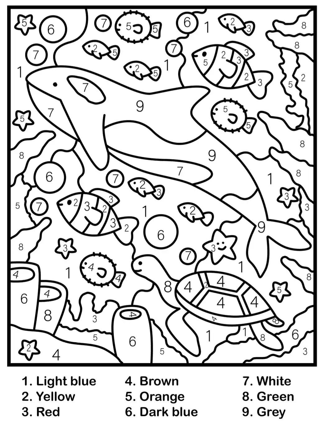 Children s Color By Number Printable PDF Printable Coloring Pages Instant Download Kids Coloring Pages Etsy Children s Color By Number Printable PDF Printable Coloring Pages Instant Download Kids Coloring Pages Etsy