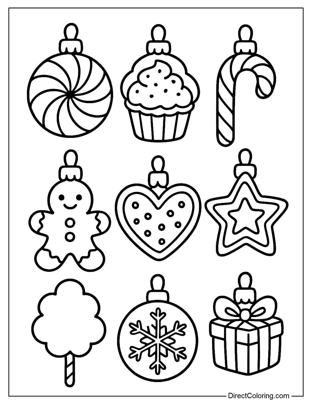 Christmas Ornaments Coloring Pages Free PDF To Download And Print Christmas Ornaments Coloring Pages Free PDF To Download And Print