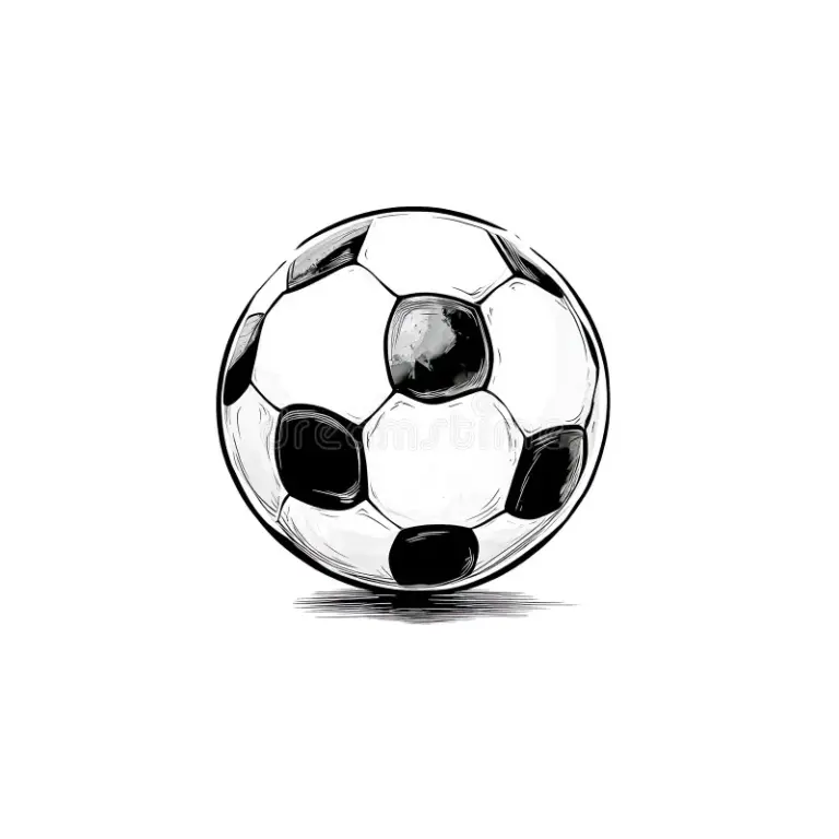 Classic Soccer Ball Sketch On Transparent Background Stock Image Illustration Of Ball Athletics 370547837