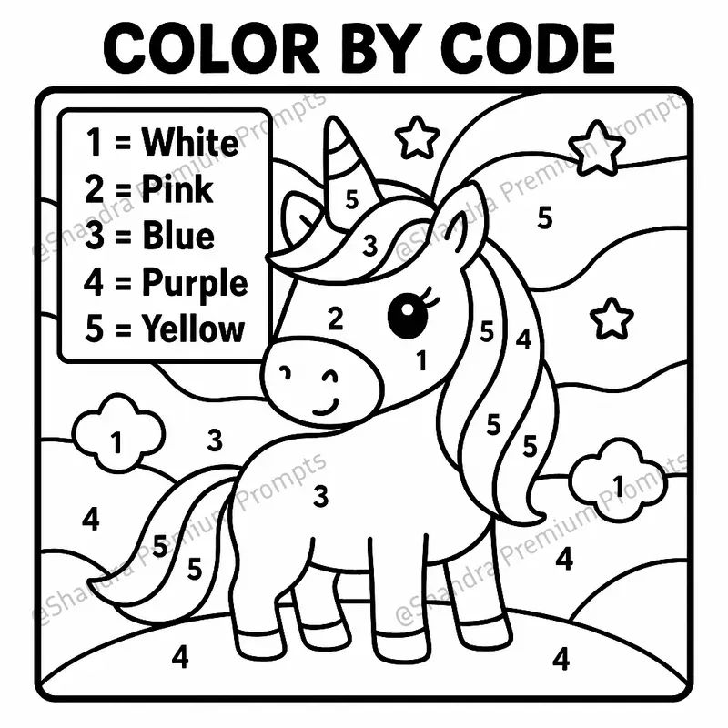 Color By Code Coloring Pages For Kids ChatGPT Image Prompt PromptBase Color By Code Coloring Pages For Kids ChatGPT Image Prompt PromptBase
