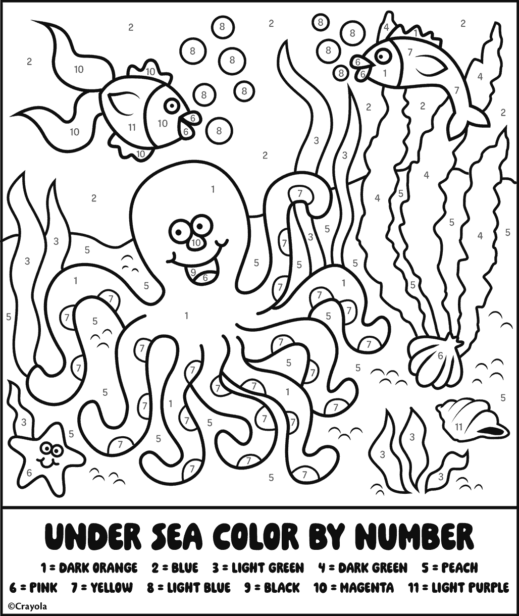 color code coloring pages color code coloring pages