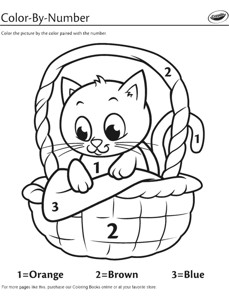 Color By Number Coloring Pages Color By Number Coloring Pages