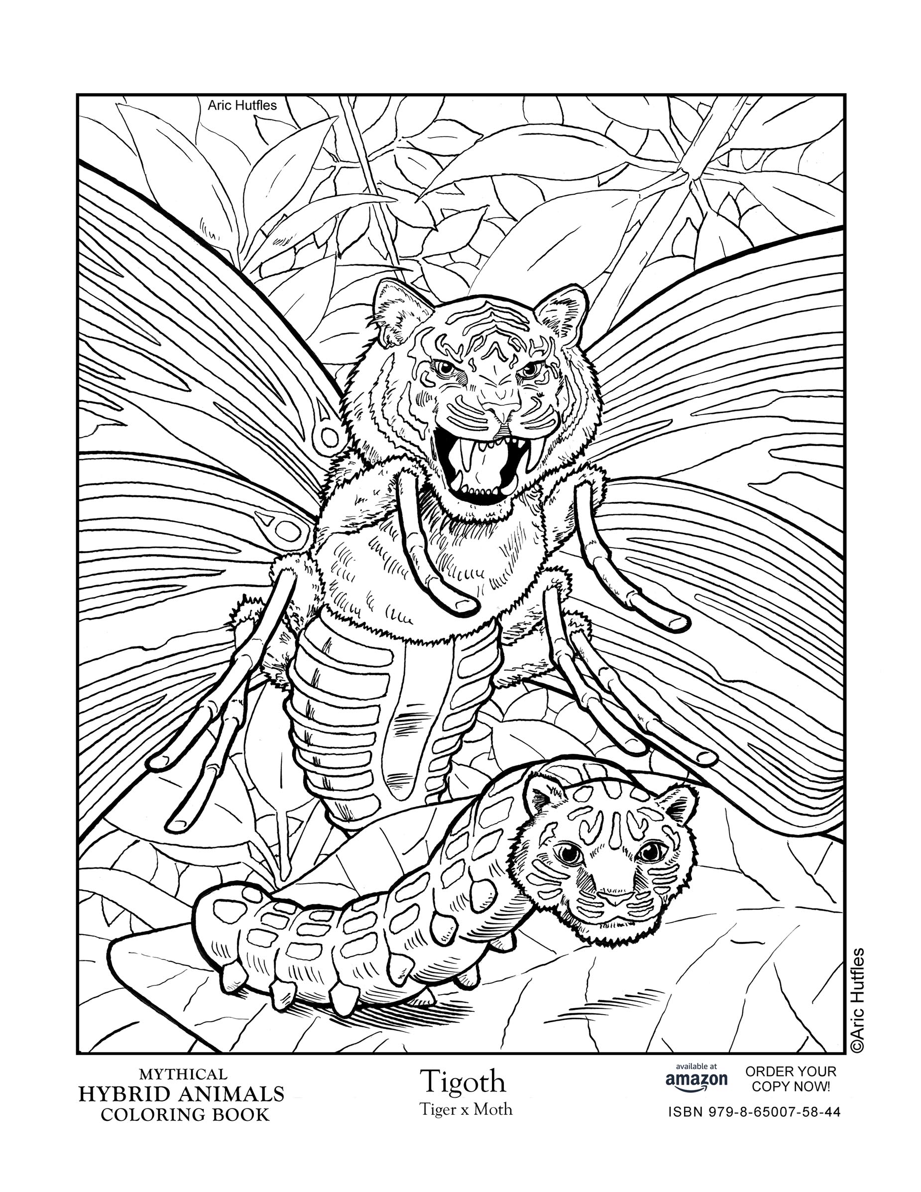 Coloring Pages Mythical Hybrid Animals Coloring Pages Mythical Hybrid Animals
