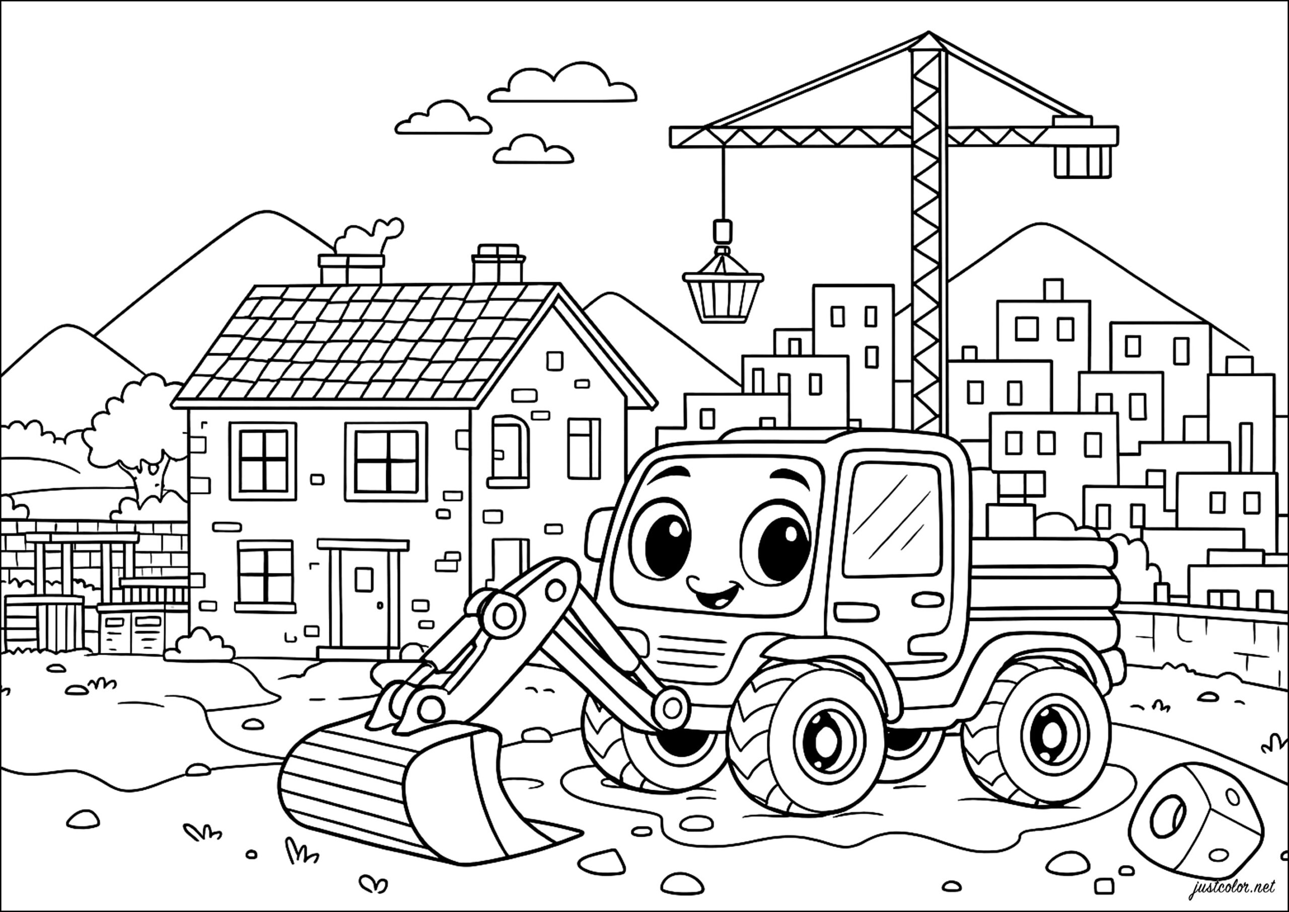 Construction Vehicle Construction And Site Works Coloring Pages Construction Vehicle Construction And Site Works Coloring Pages