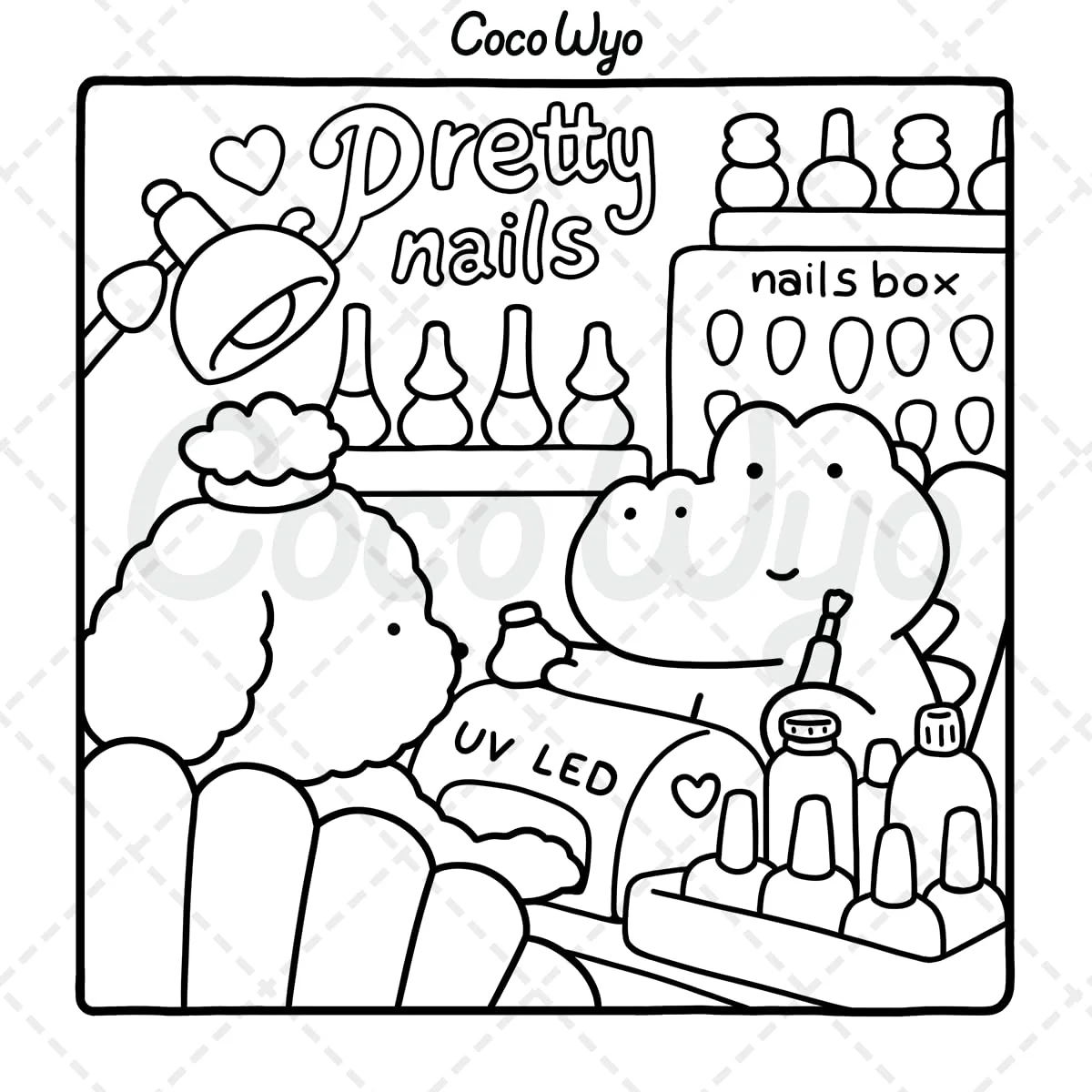 Cozy Friends Coloring Book COCO WYO Cozy Friends Coloring Book COCO WYO