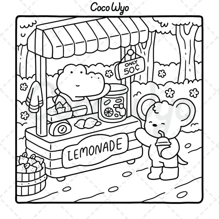 Cozy Friends Coloring Book COCO WYO