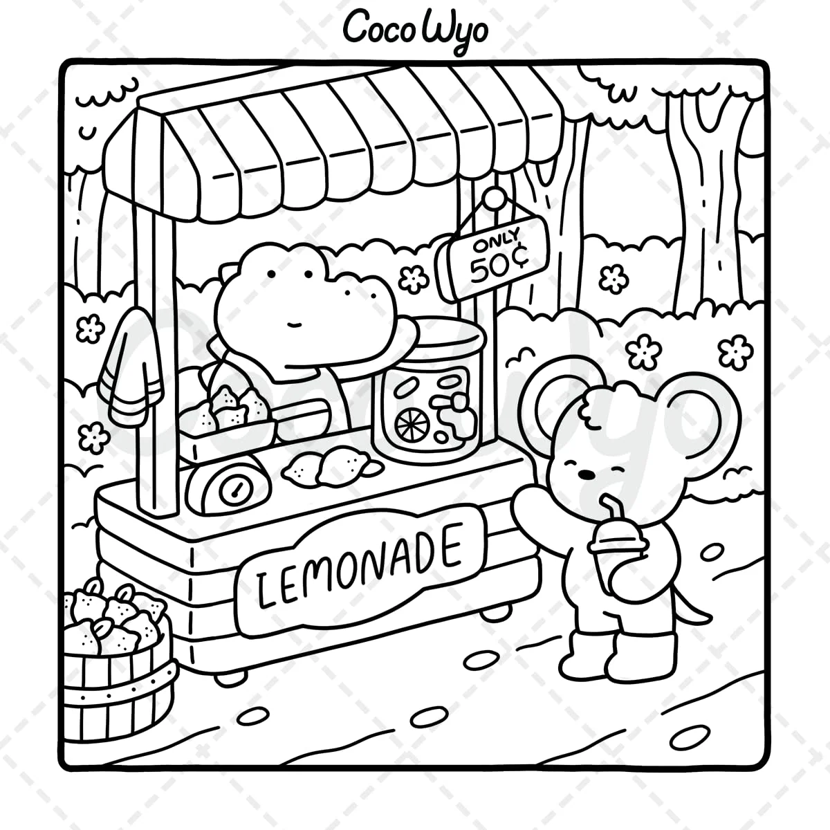 Cozy Friends Coloring Book COCO WYO Cozy Friends Coloring Book COCO WYO