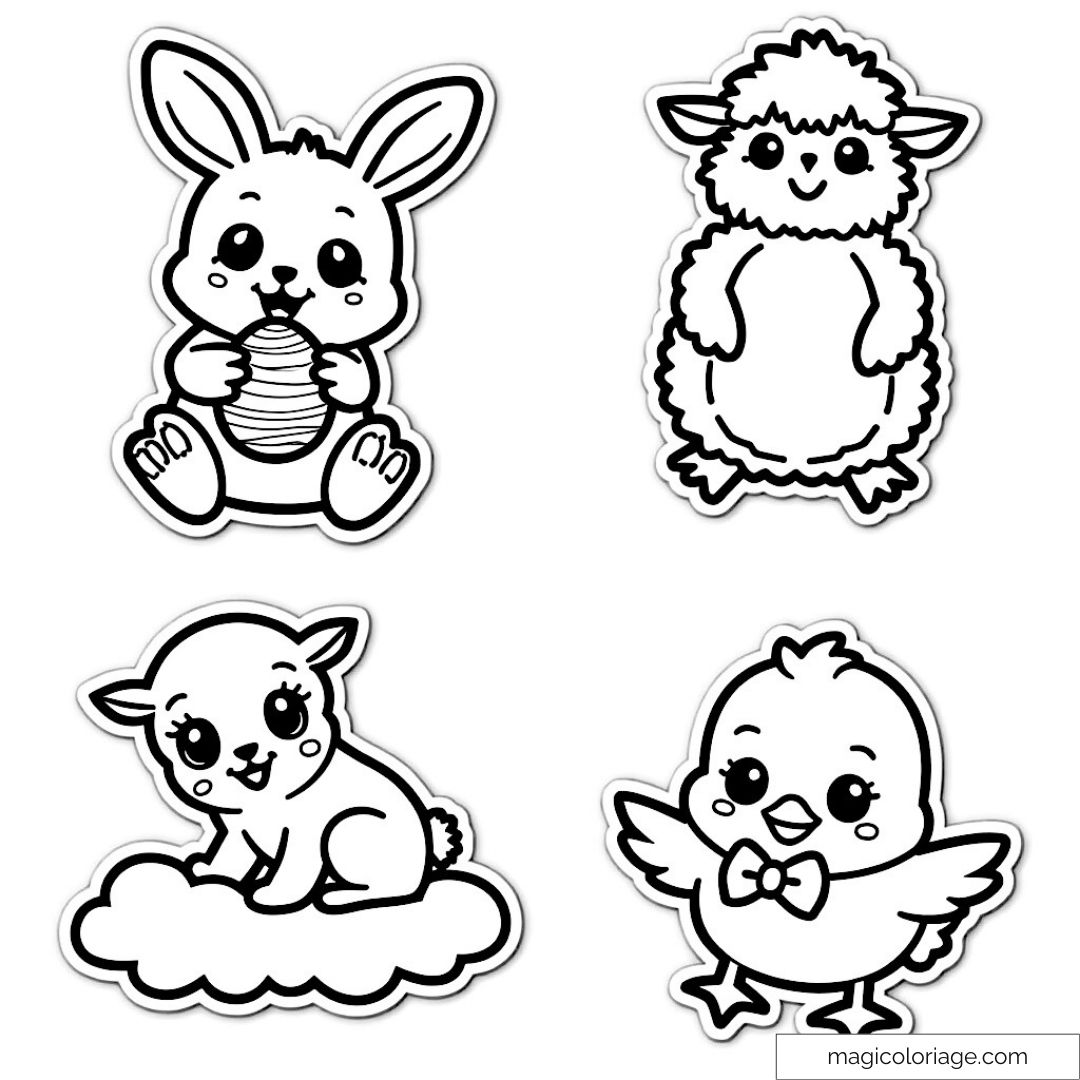 Cute Animals Coloring Pages For Kids Preschool Cute Animals Coloring Pages For Kids Preschool