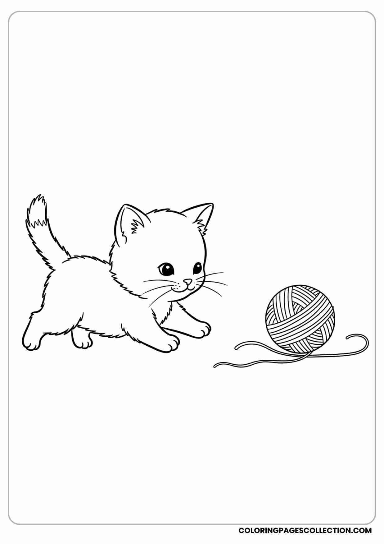 cute kitty coloring pages