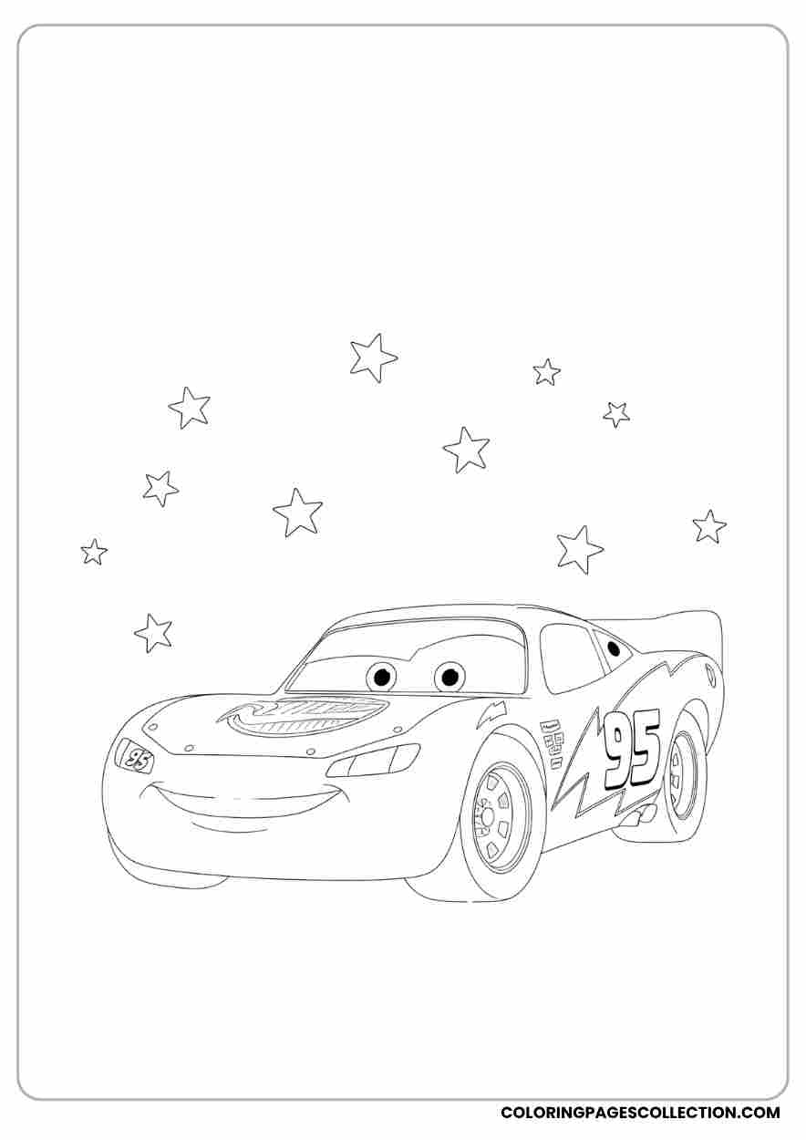 Cute Lightning McQueen Printable Coloring Pages Cute Lightning McQueen Printable Coloring Pages