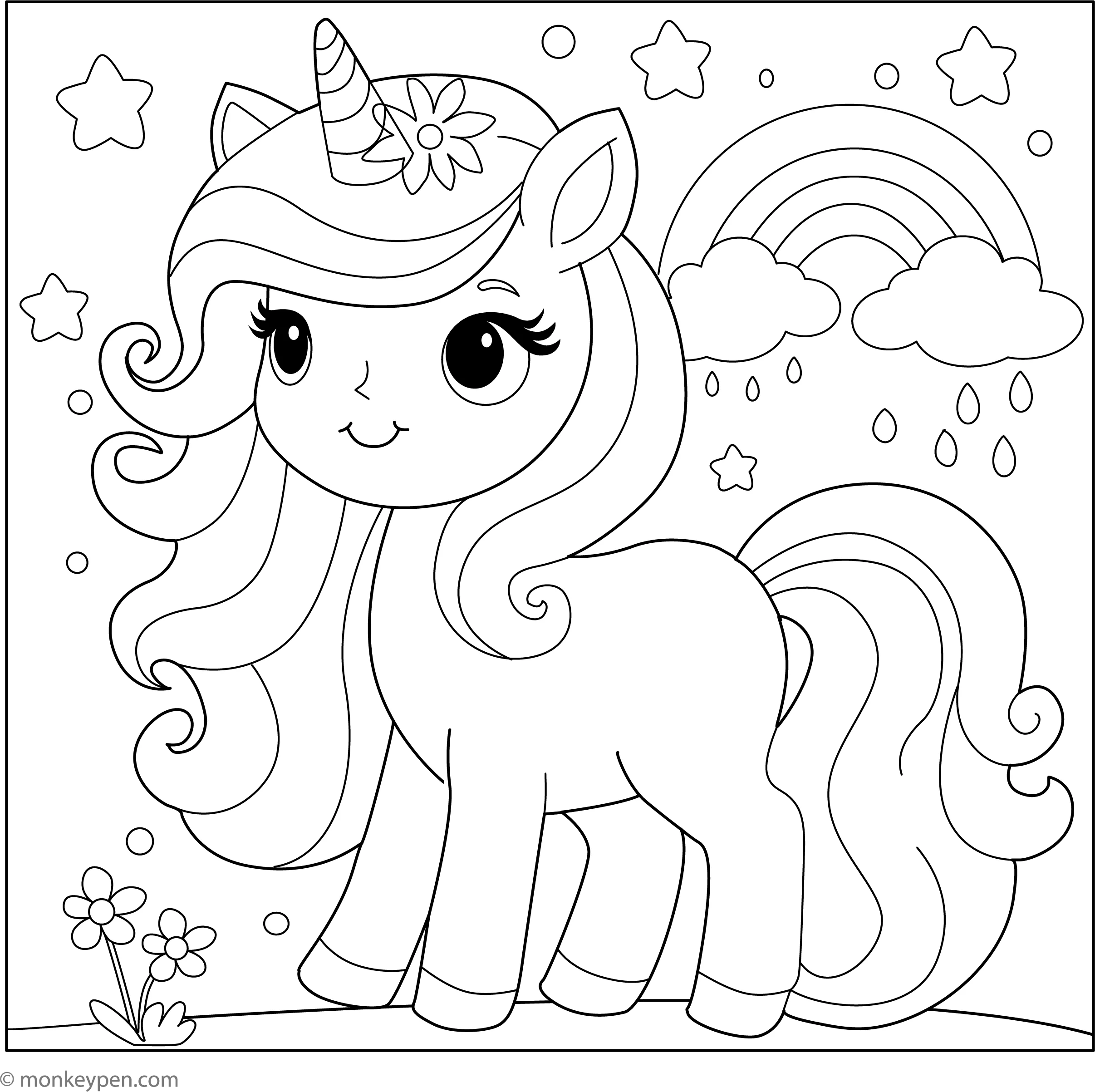 unicorn images to color unicorn images to color