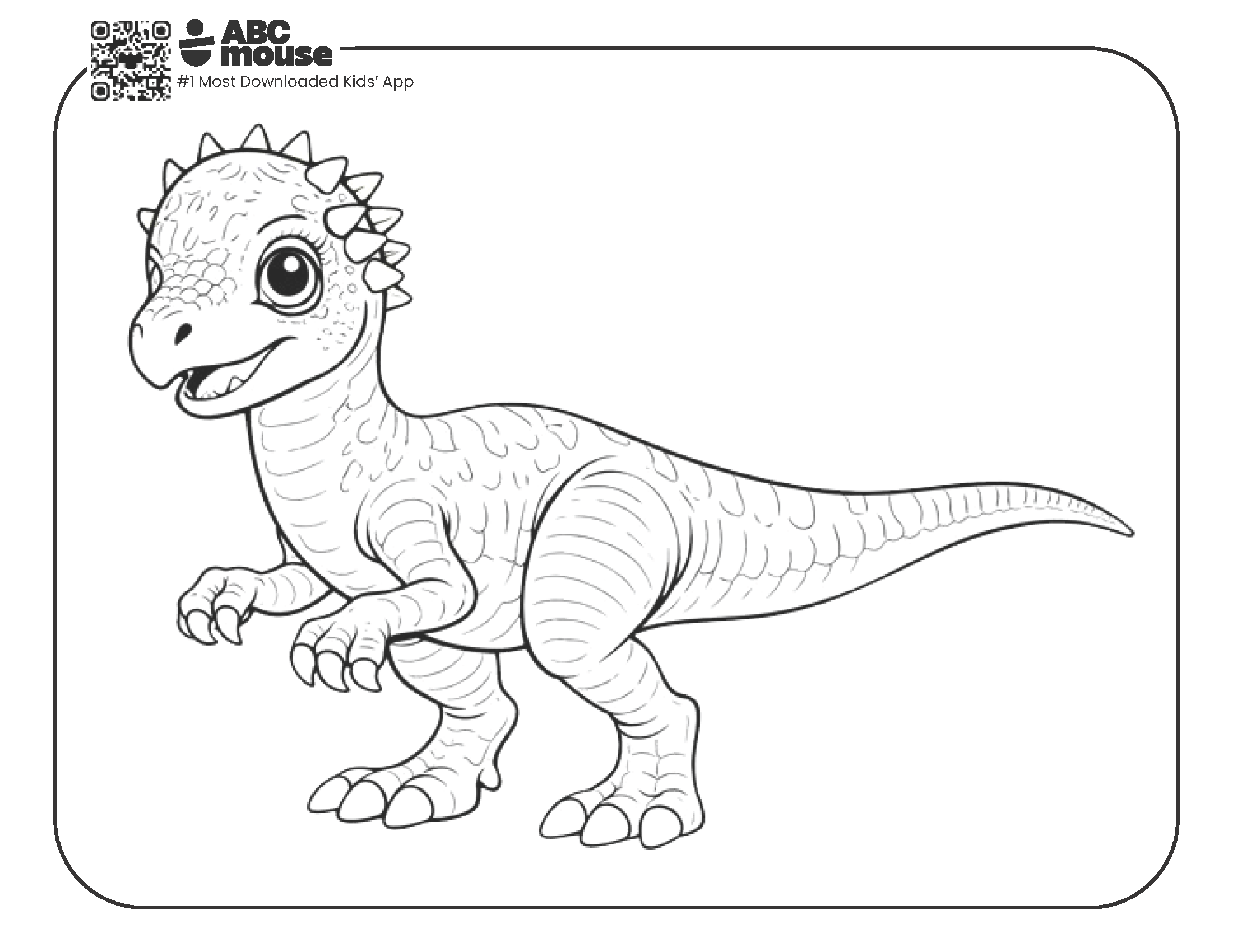 Dinosaur Coloring Pages ABCmouse Dinosaur Coloring Pages ABCmouse