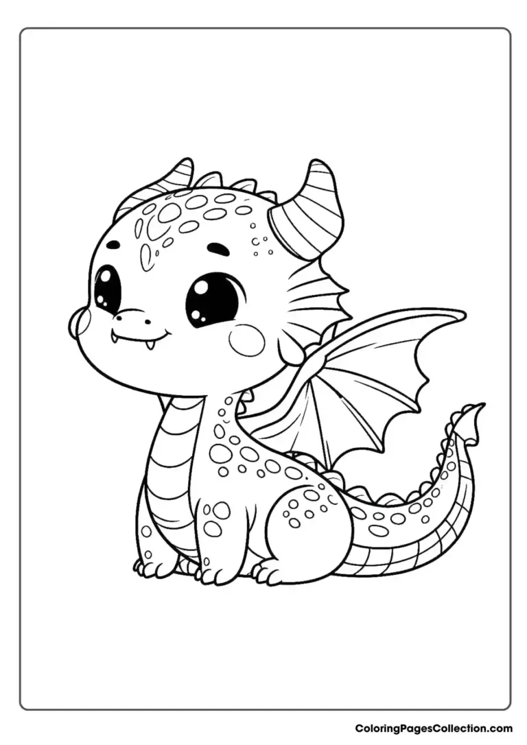 Dragon Coloring Pages From Easy To Hard