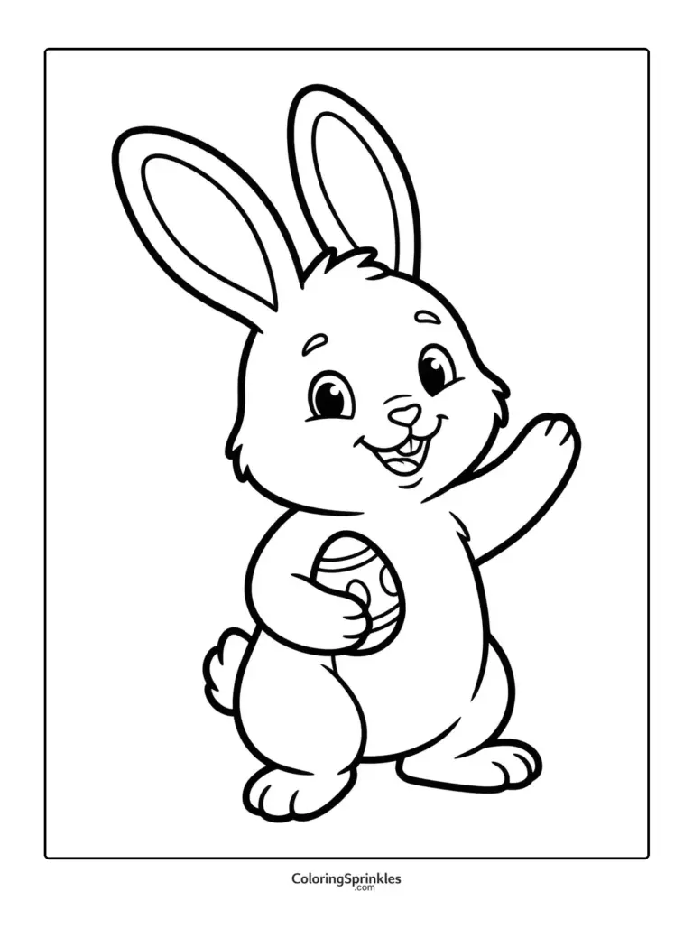 Easter Bunny Coloring Pages 51 Free Printable PDFs 