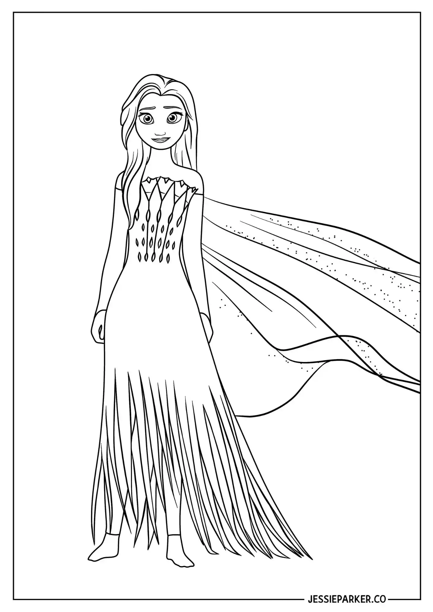 Elsa Colouring Pages Free Printable Frozen PDF Jessie Parker Elsa Colouring Pages Free Printable Frozen PDF Jessie Parker