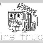 Fire Truck Coloring Page For Kids Free PDF Download Ezpzlearn