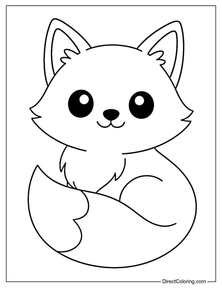Fox Coloring Pages Free PDF To Download And Print