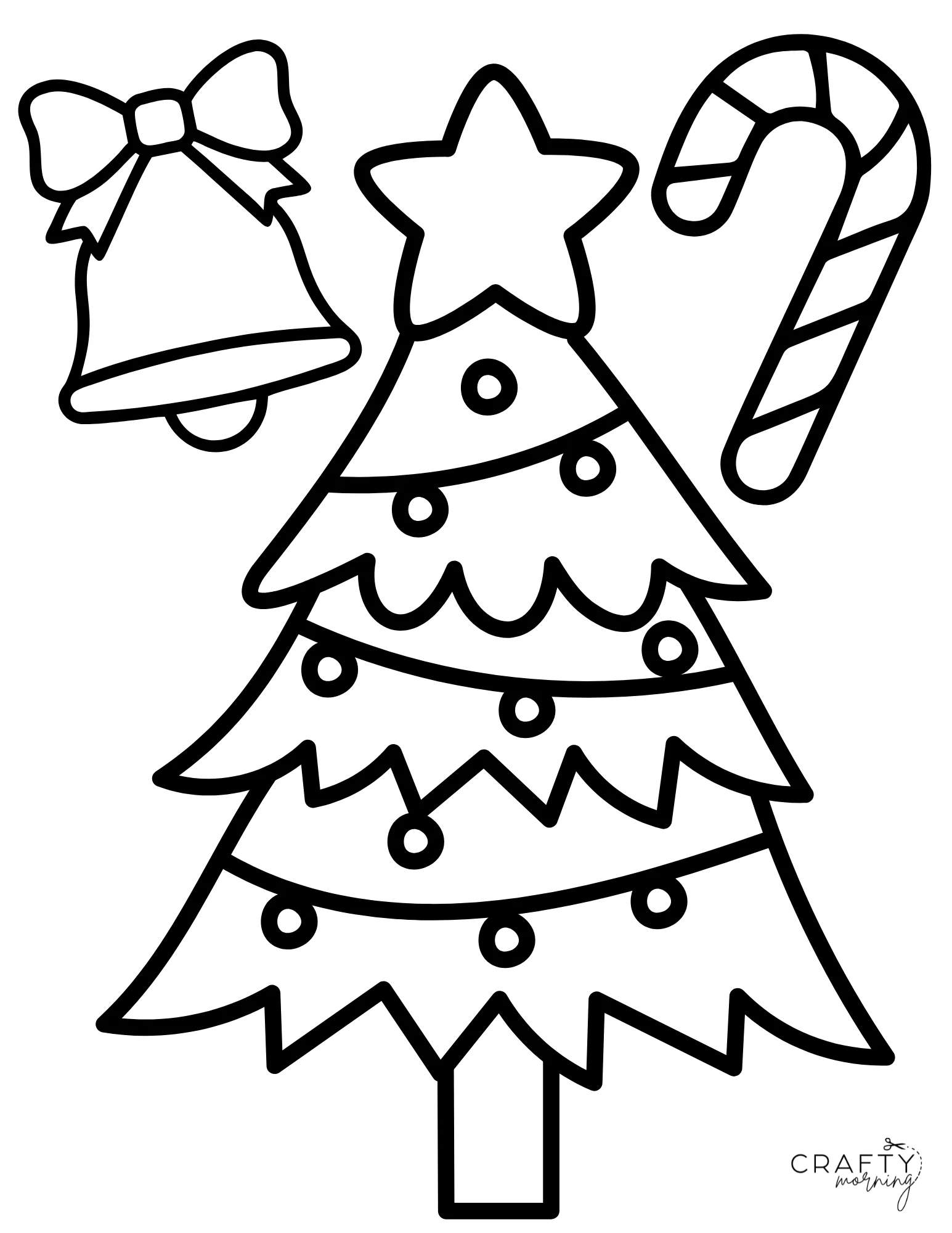 Free Christmas Tree Coloring Pages Crafty Morning Free Christmas Tree Coloring Pages Crafty Morning