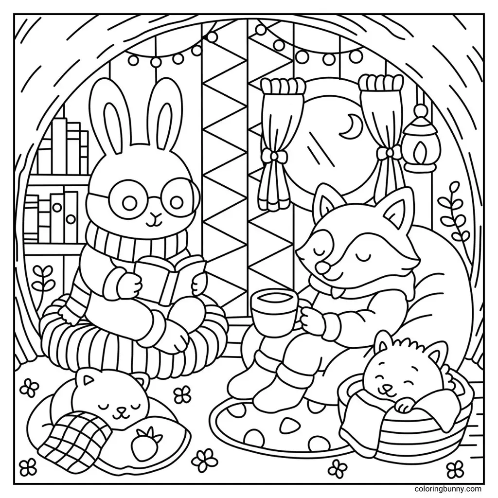 Free Cozy Coloring Pages 100 Printable PDFs Free Cozy Coloring Pages 100 Printable PDFs