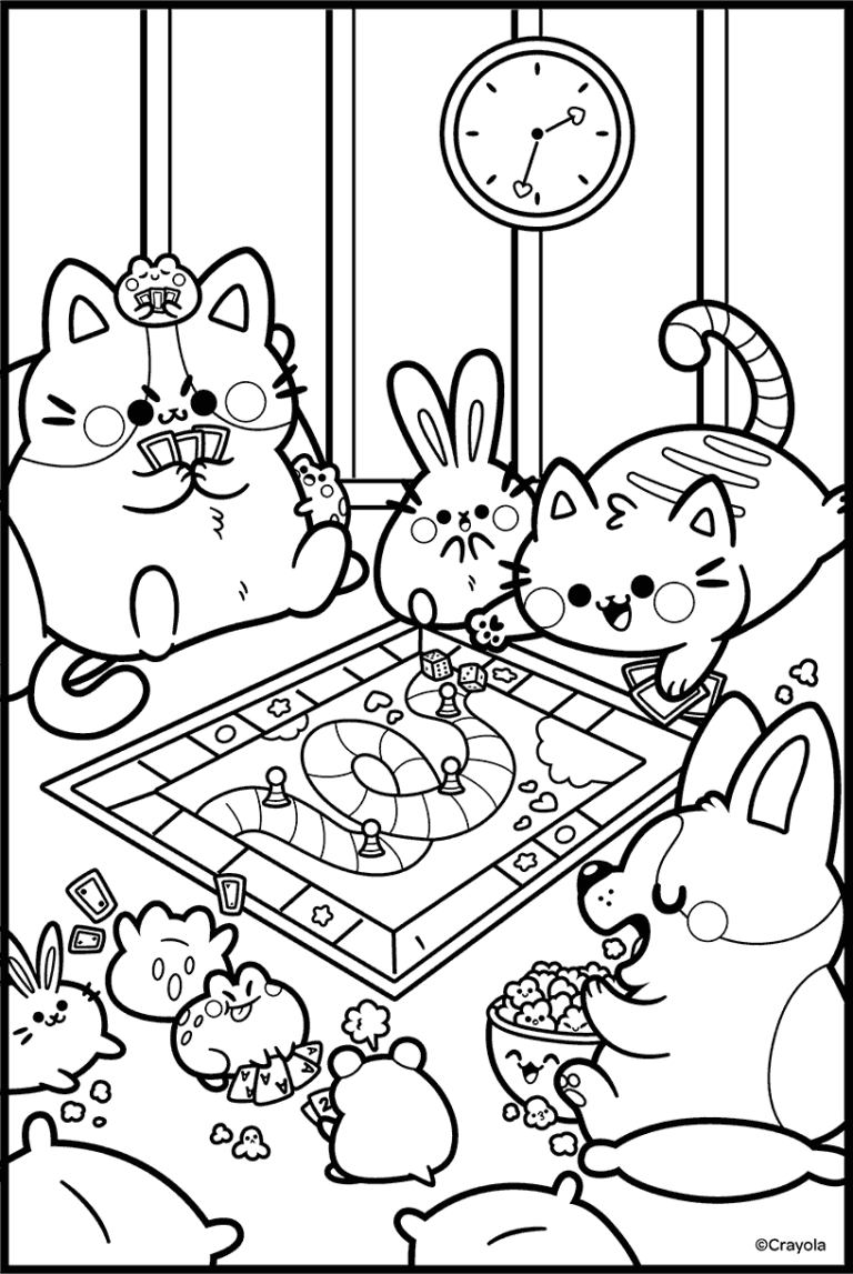 Free Cute Cozy Coloring Pages Relaxing And Adorable Designs