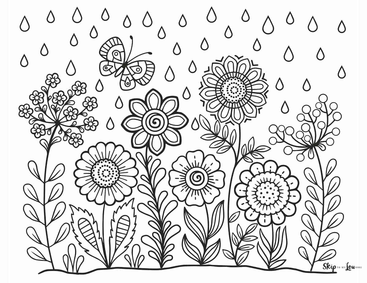 floral coloring pages for adults floral coloring pages for adults