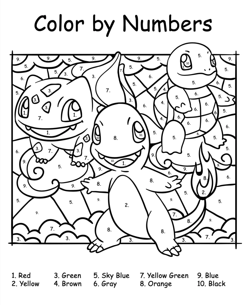 pokemon pictures to color pokemon pictures to color