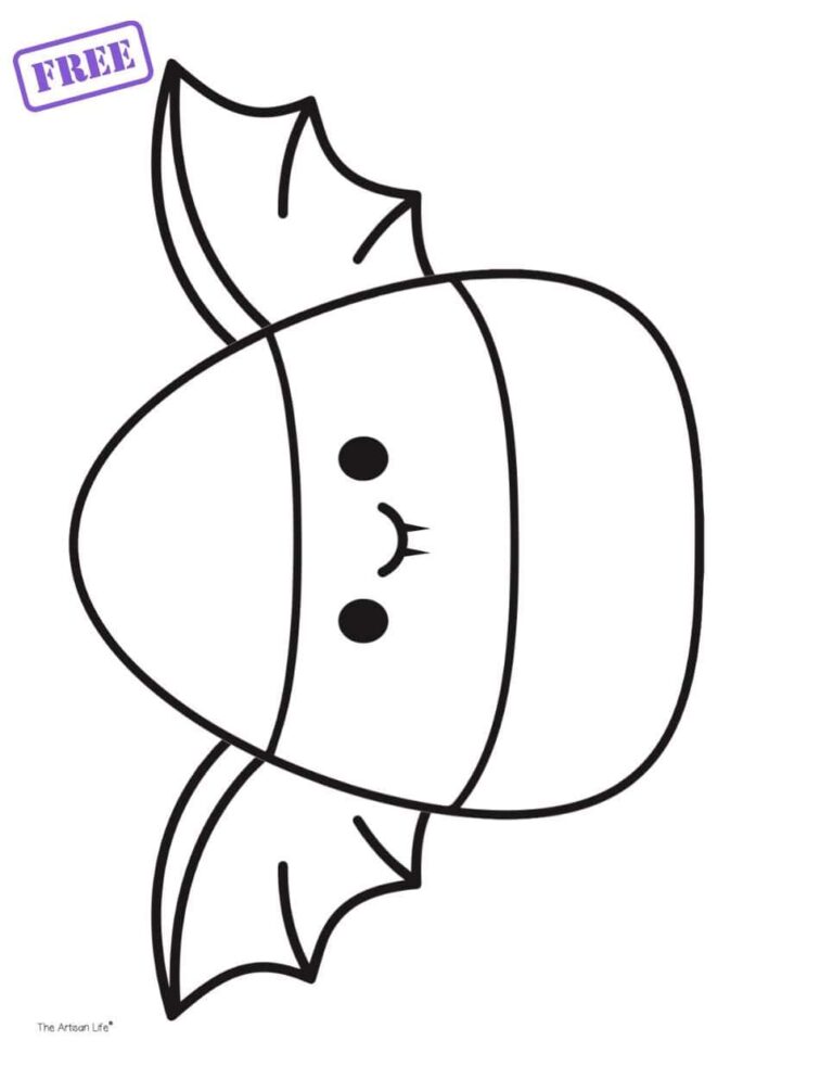 Free Printable Candy Corn Coloring Pages The Artisan Life