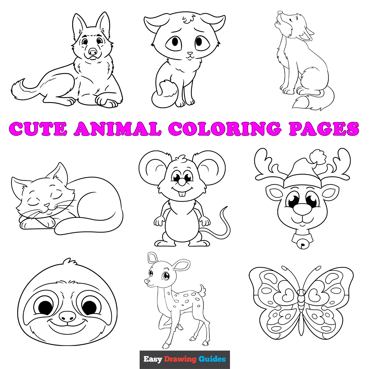 cute animal colouring pictures cute animal colouring pictures