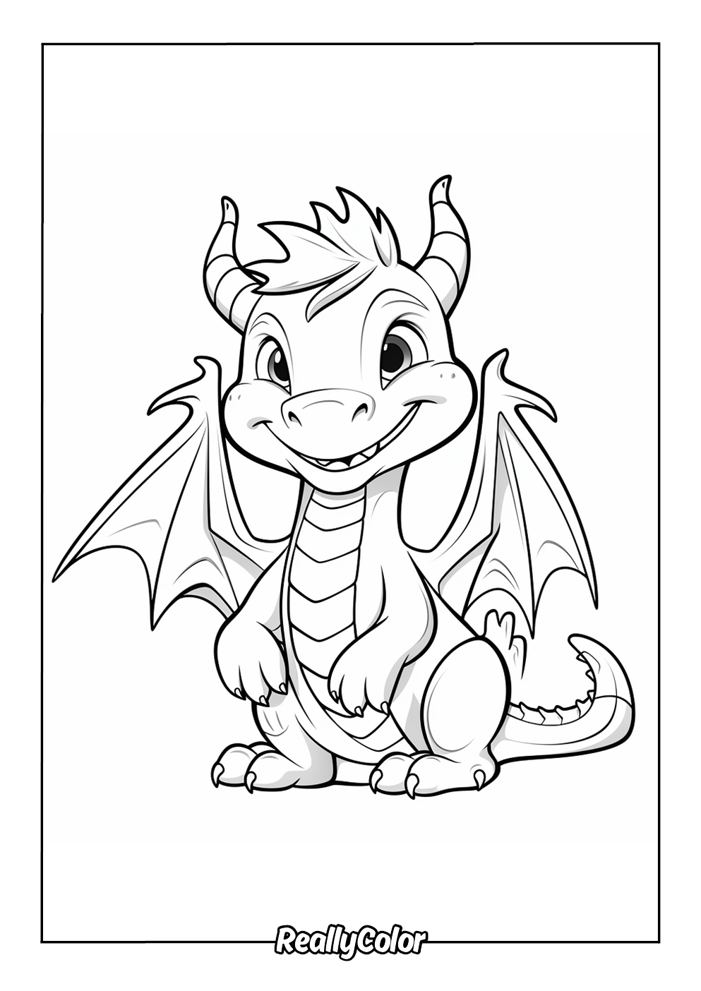 Free Printable Dragon Coloring Pages Free Printable Dragon Coloring Pages