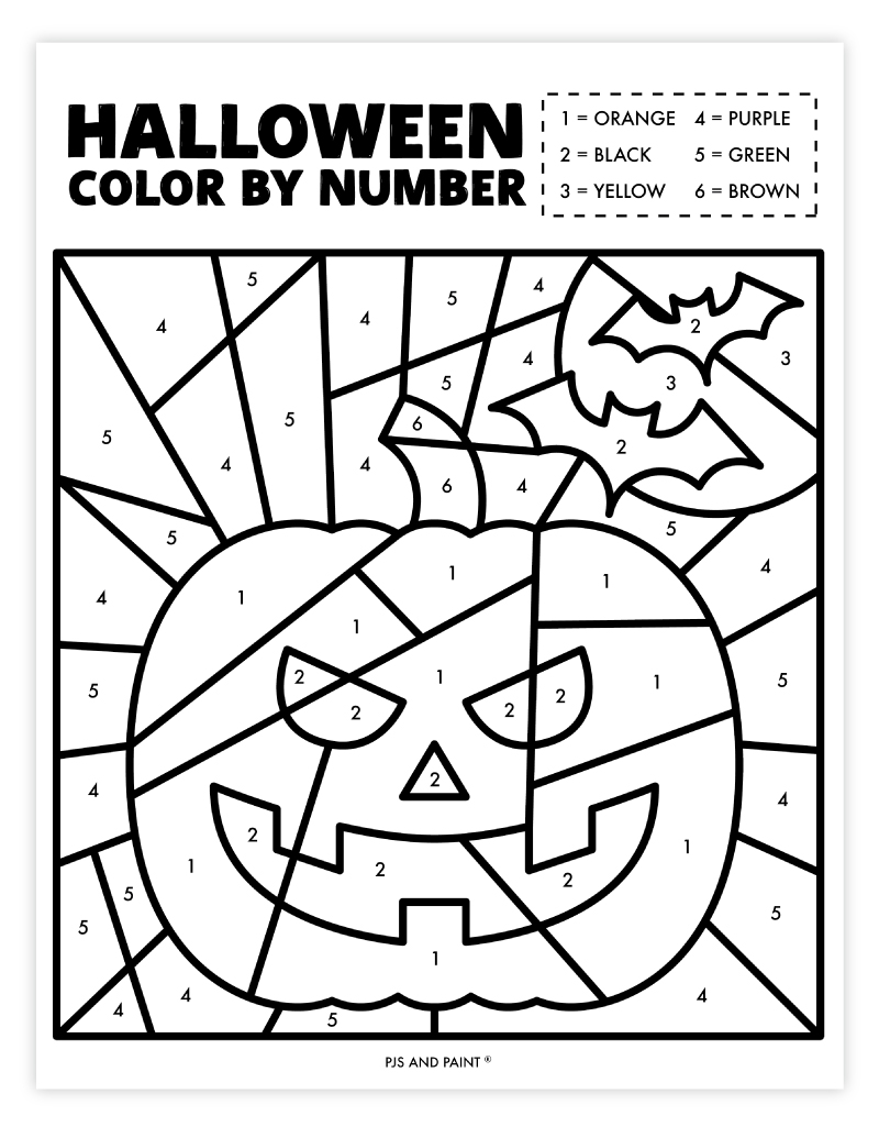 color by number halloween color by number halloween