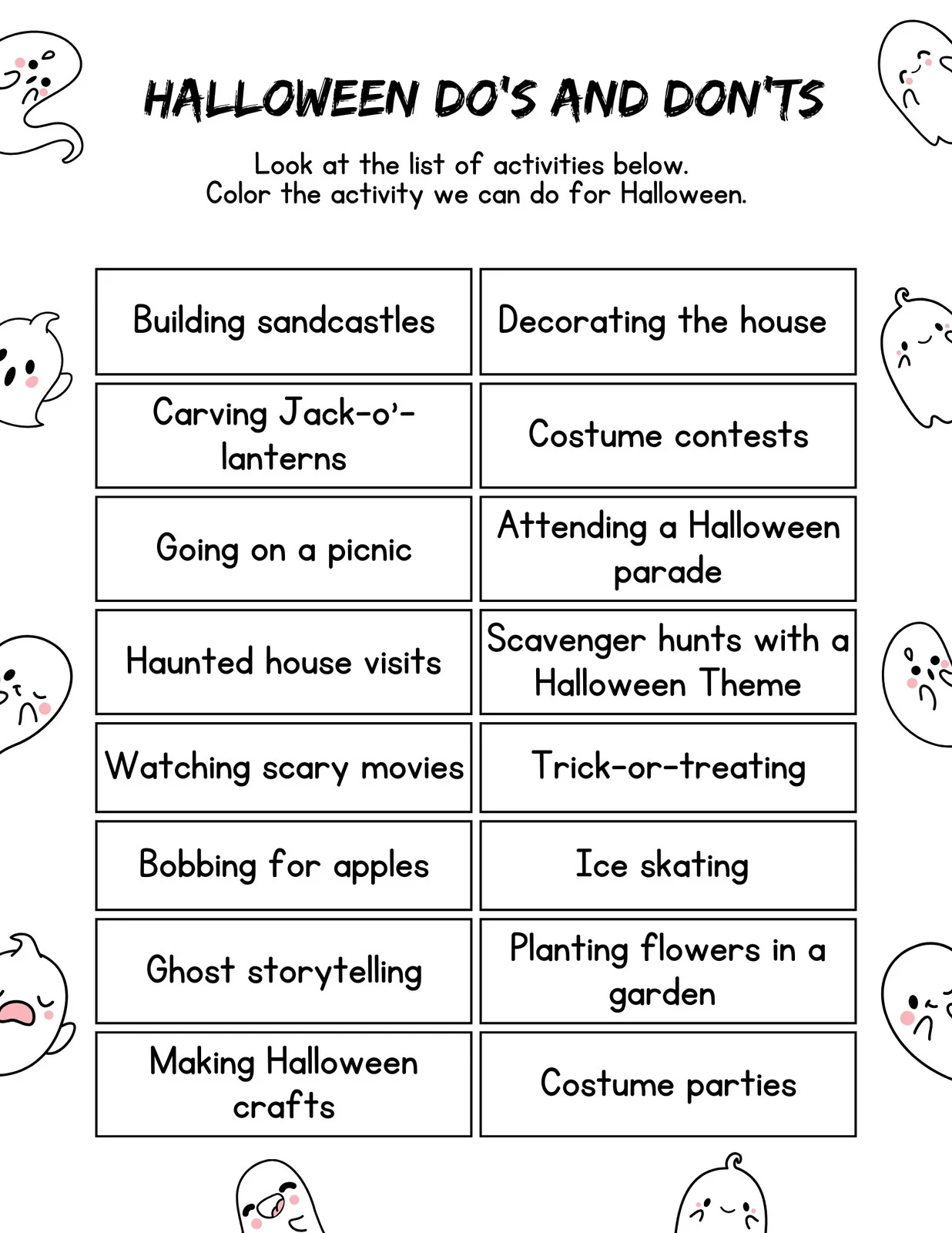 Free Printable Halloween Worksheet Templates To Edit Canva Free Printable Halloween Worksheet Templates To Edit Canva