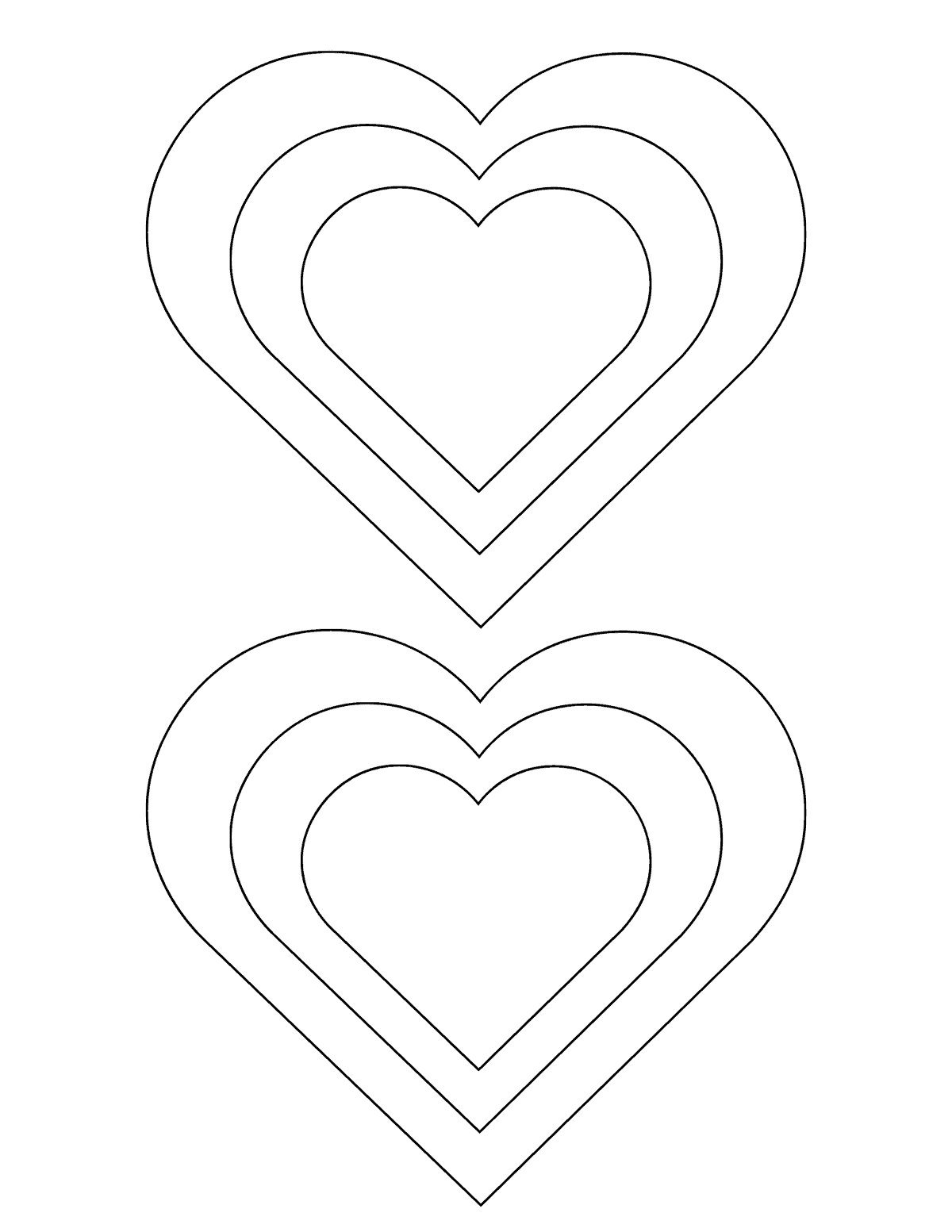 free printable heart templates free printable heart templates