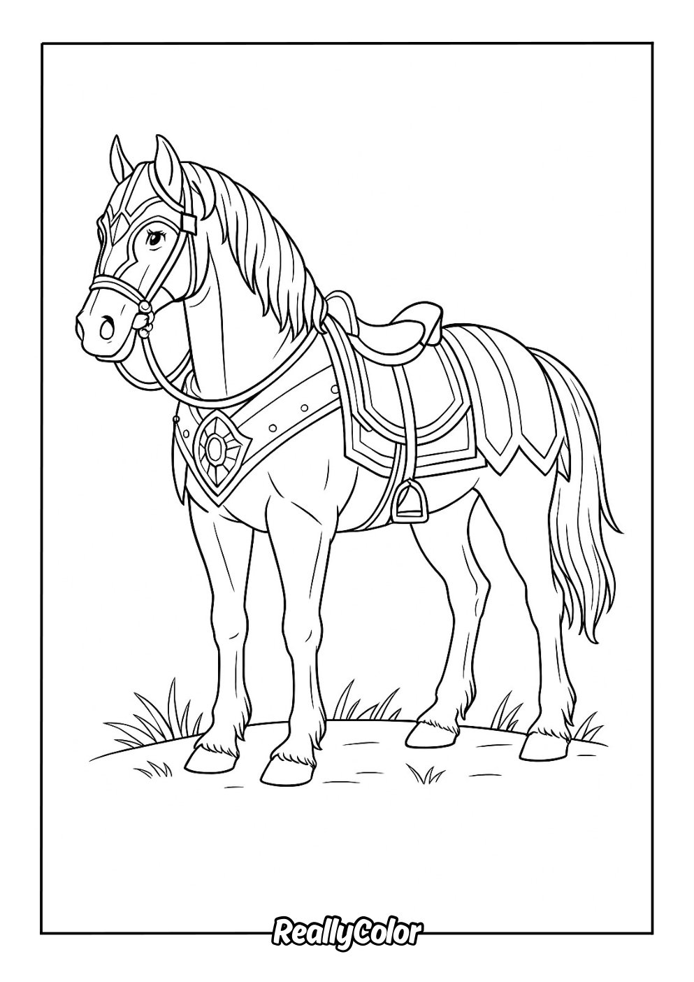 Free Printable Horse Coloring Pages Free Printable Horse Coloring Pages