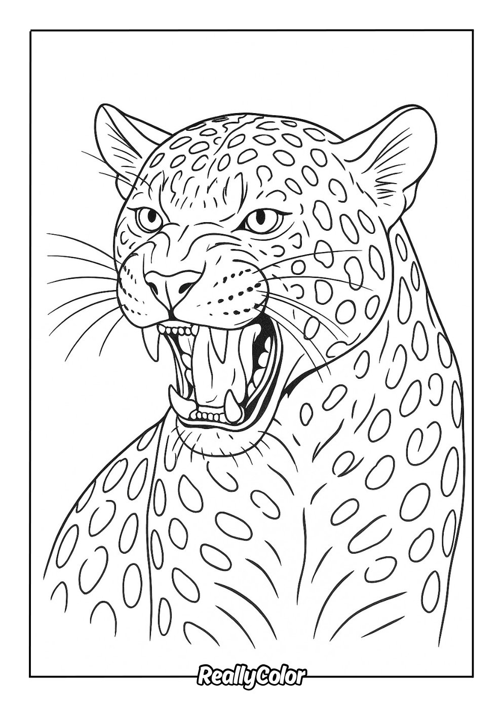 Free Printable Leopard Coloring Pages Free Printable Leopard Coloring Pages