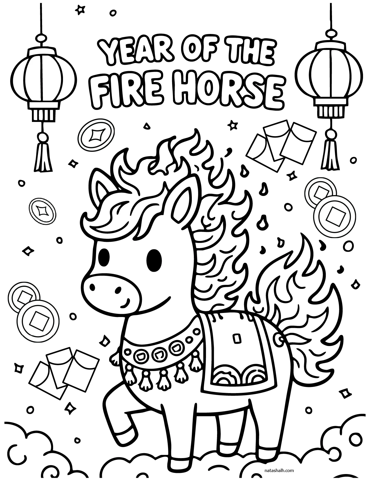 Free Printable Lunar New Year Coloring Pages 2026 The Artisan Life Free Printable Lunar New Year Coloring Pages 2026 The Artisan Life