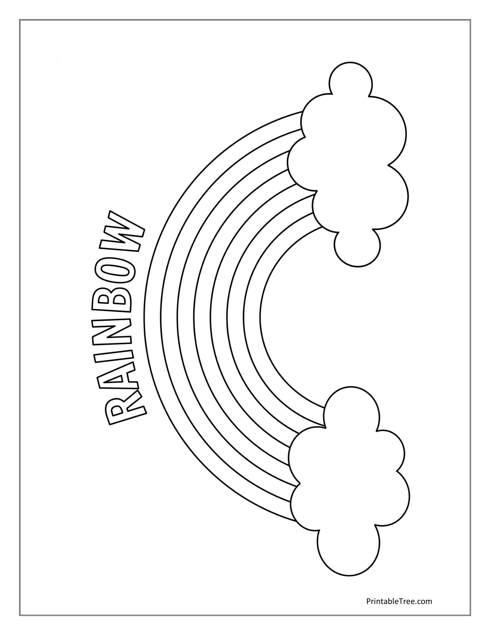 Free Printable Rainbow Coloring Pages PDF For Kids Adults Free Printable Rainbow Coloring Pages PDF For Kids Adults